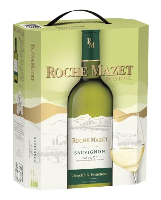 Roche Mazet – Vin Blanc Sauvignon (3L) – IGP Pays d’Oc 