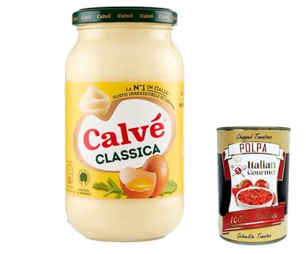 Calvé Classic Lot de 6 mayonnaises, format 450 ml, avec