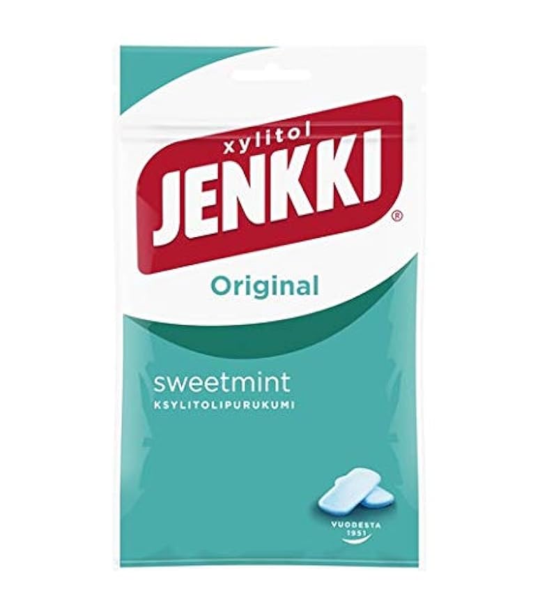 Cloetta Jenkki Xylitol Sweetmint Chewing-gum 16 Packs of 100g liHUtCp6