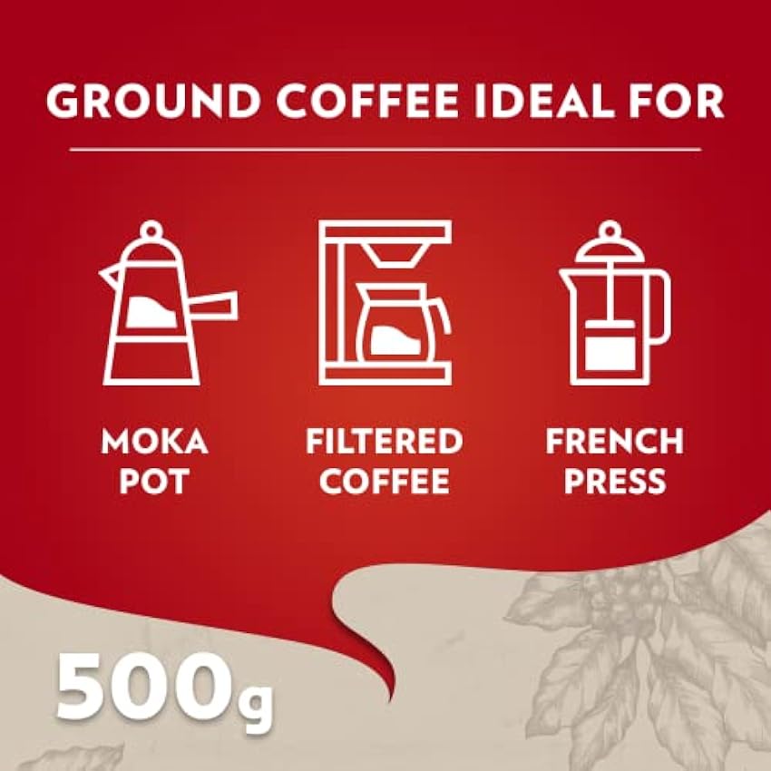 Lavazza Qualità Rossa, café moulu expresso 500 g (lot de 2) kvdzhWH6