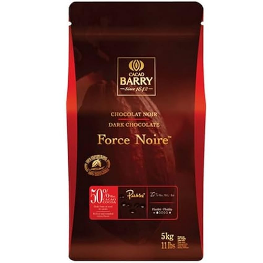Cacao Barry Chocolat force noire 50% pistoles 1 KG NNdf