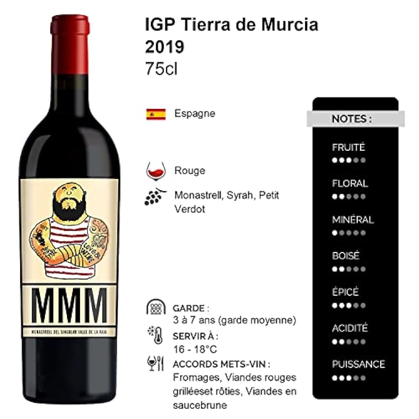 MMM - Rouge 2019 - Casa Rojo - Tierra de Murcia - Vin Rouge d´Espagne (3x75cl) KzsufptY
