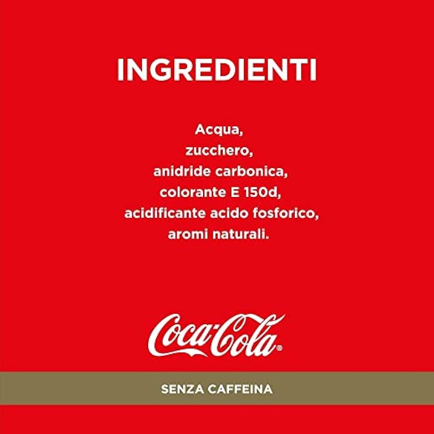 Coca Cola Senza Caffeina Lot de 72 boîtes de boissons gazeuses 330 ml de coke sans caféine sans caféine M0a9PWg7