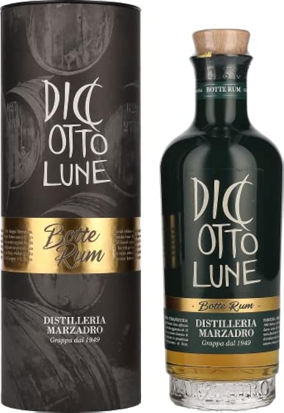 Marzadro DICIOTTO Lune Botte Rum 42% Vol. 0,5l in Giftb