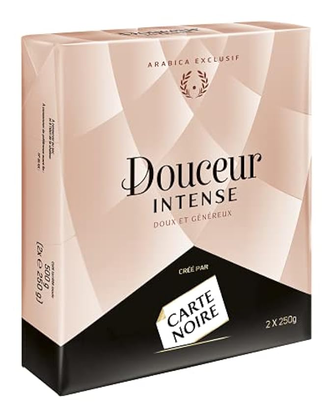 Carte Noire Douceur Intense, Café Torréfié Moulu 100% Arabica, 2 Paquets de 250g nHdG80am