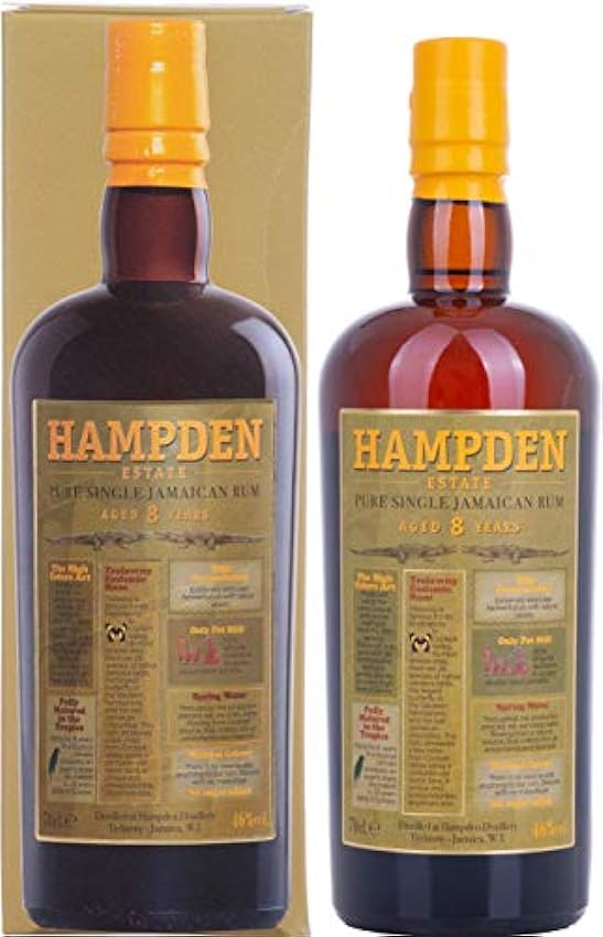 Hampden Estate 8 Years Old Pure Single Jamaican Rum 46%