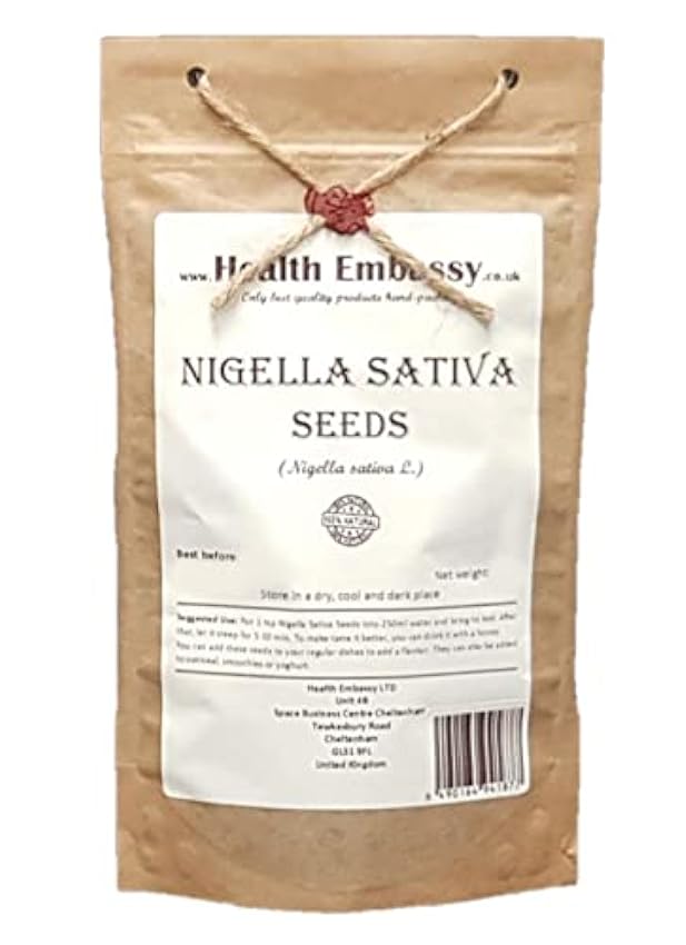 Health Embassy Graines de Cumin Noir | Nigella Sativa L | Nigella Sativa Seeds 200g LwwdMdx2