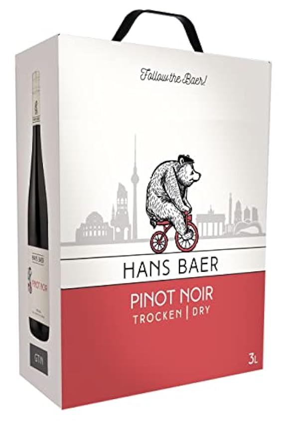 Hans Baer - Pinot Noir - Vin rouge allemand - Rheinhessen, Allemagne (1 x 3L) KX2ZW6Mr