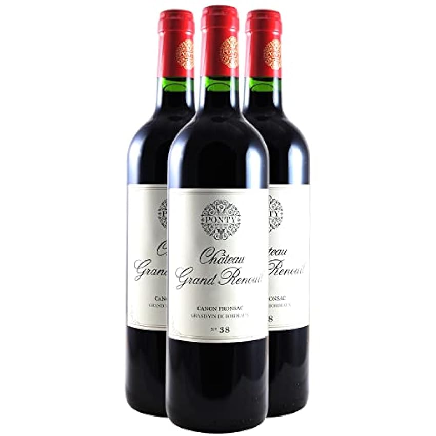 Château Grand Renouil - Rouge 2019 - Canon Fronsac - Vin Rouge de Bordeaux (3x75cl) MvS0Qo83