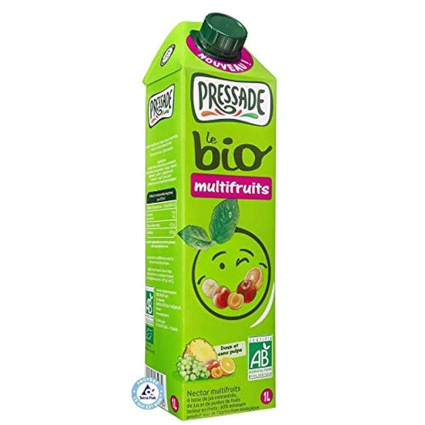 PRESSADE|Nectar Bio Multifruits Brick 1L|(Lot De 4)|Bes