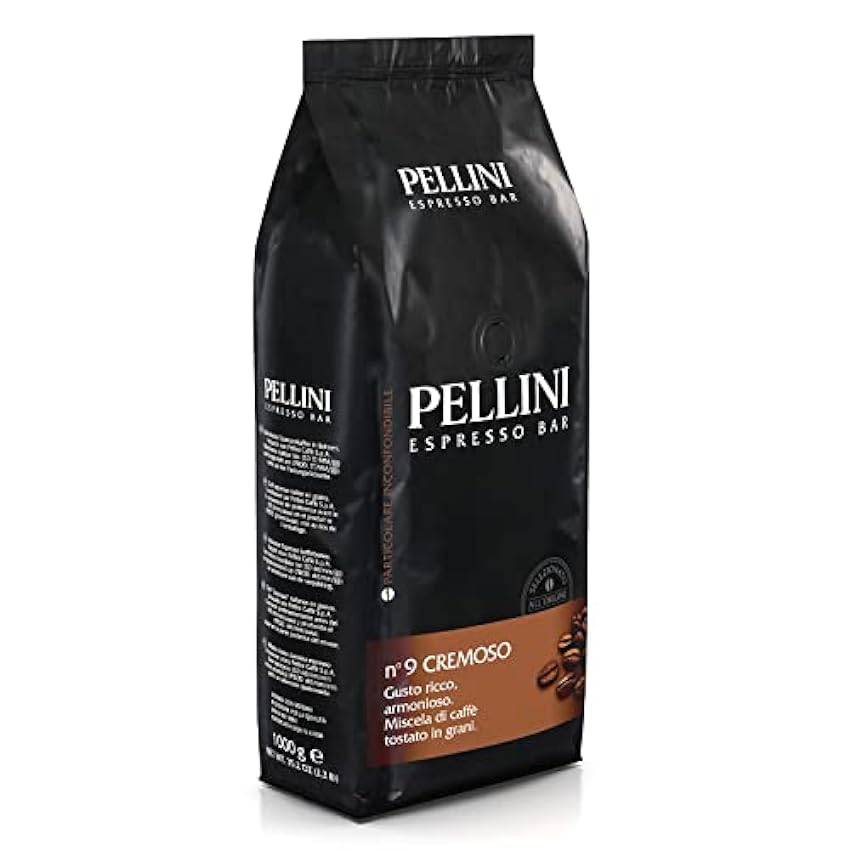Pellini Caffè, Café en grains Pellini Espresso Bar N. 9 Cremoso, 1 Kg niHxqGQi