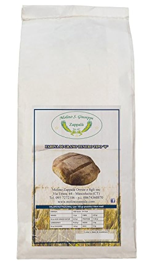 25 kg de farine de blé tendre type 0 - MOLINO ZAPPALA &