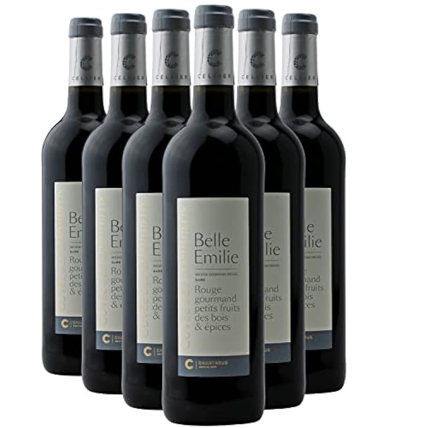 Gard Belle Emilie - Rouge 2022 - Cellier des Chartreux - Vin Rouge du Languedoc - Roussillon (6x75cl) m1AdnJmF