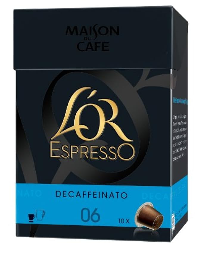 L´OR ESPRESSO Decaffeinato 10 capsules compatibles avec les machines à café Nespresso - Lot de 4 (40 capsules) kw6m1nwj