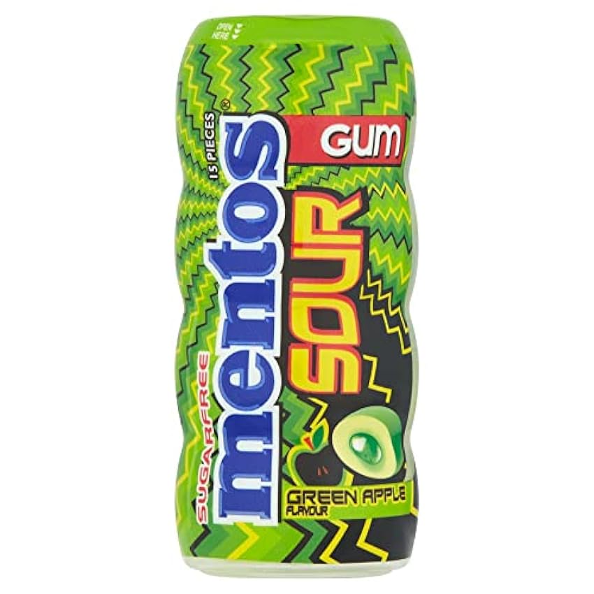 Mentos Sour Gum Lot de 10 paquets de 30 g Mo1IgPke