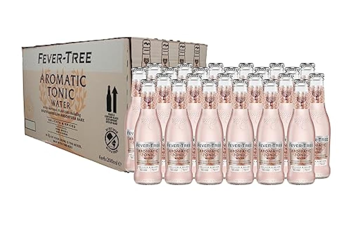 Fever-Tree Naturally Light Tonic Water 4 Pack of 6, Total 24 Bouteilles, 200ml l20PXReG