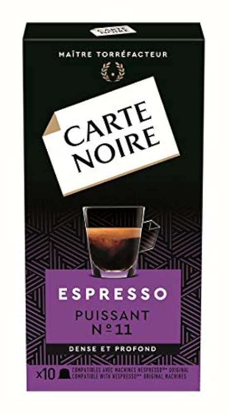 Carte Noire Café Espresso Puissant N°11 Capsules Compat