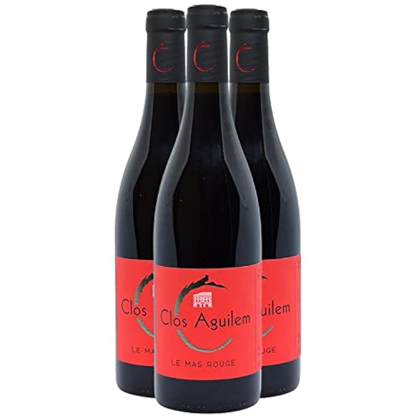 Saint Guilhem le Désert Le Mas - Rouge 2020 - Clos Aguilem - Vin Rouge du Languedoc - Roussillon (3x75cl) BIO NYaplP5W
