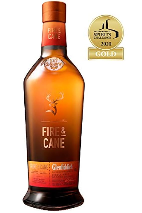 Glenfiddich FIRE & CANE Single Malt Scotch Whisky 43% Vol. 0,7l, 700 milliliters NIMujOb8