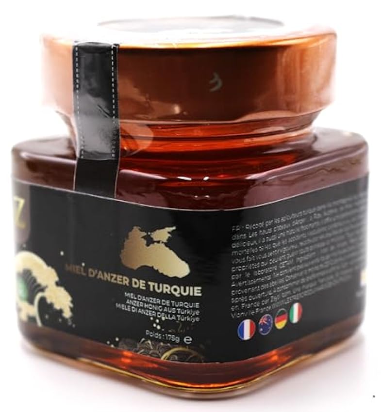 Miel d´Anzer turc 175g - un miel Rare et unique - 100% Naturel, Récolté dans la région de la mer Noire. mvrOI5a4