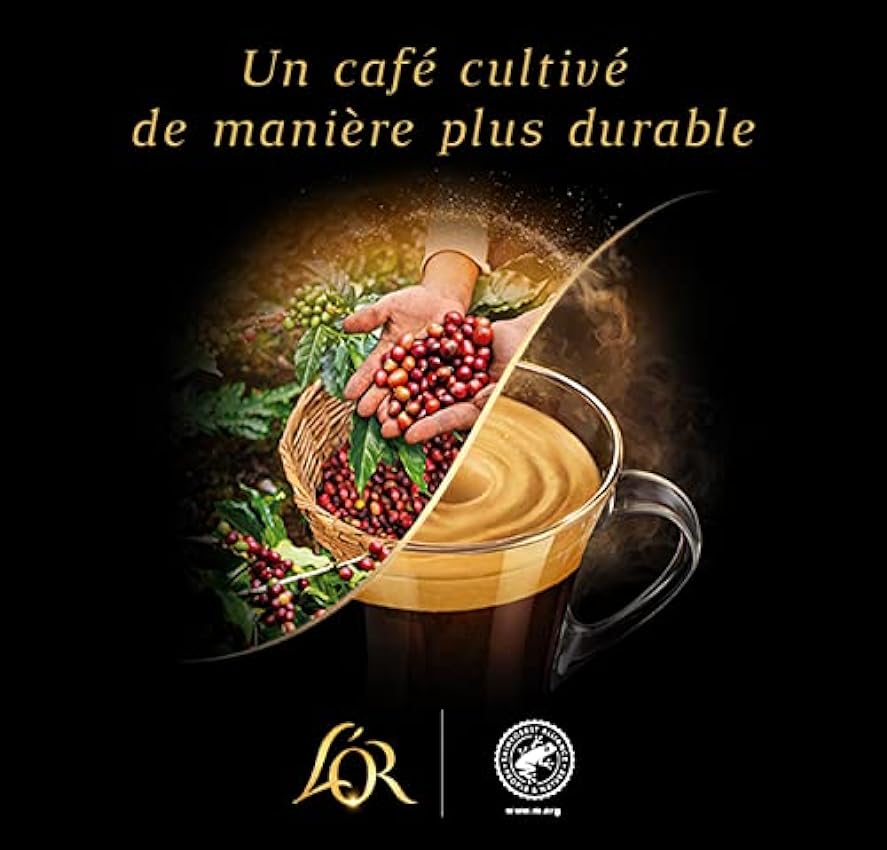 L´Or Espresso Café Bio - 100 Capsules Intensité 7 - compatibles Nespresso®* (lot de 10 x 10) LkCtuPhi