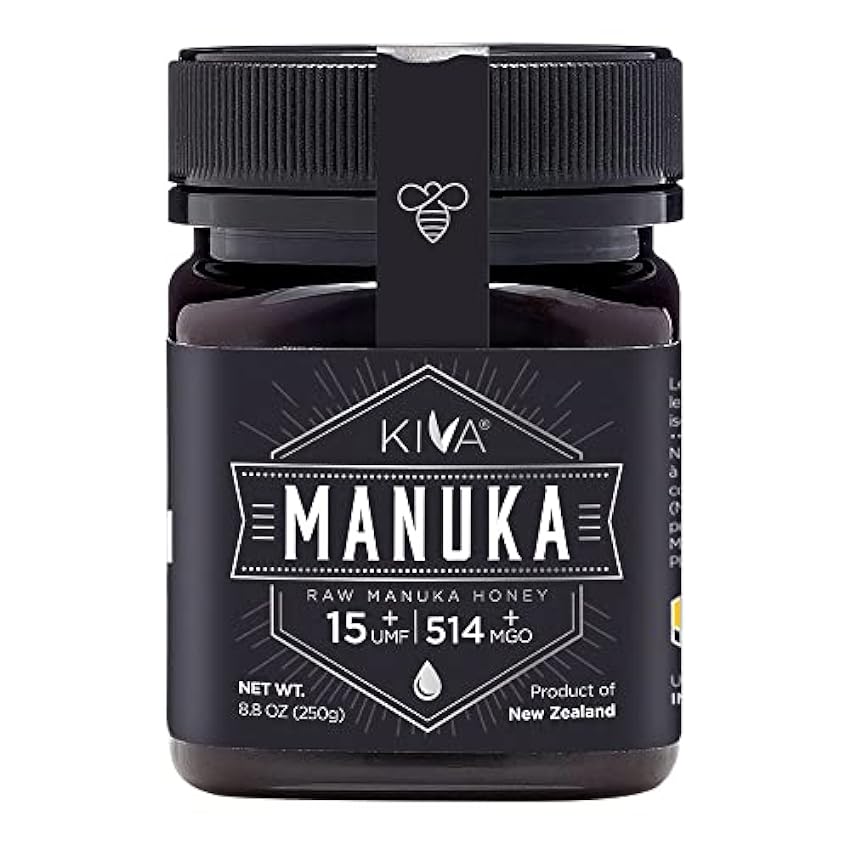 Miel de Manuka non pasteurisé Kiva, certifiée UMF 15+ (