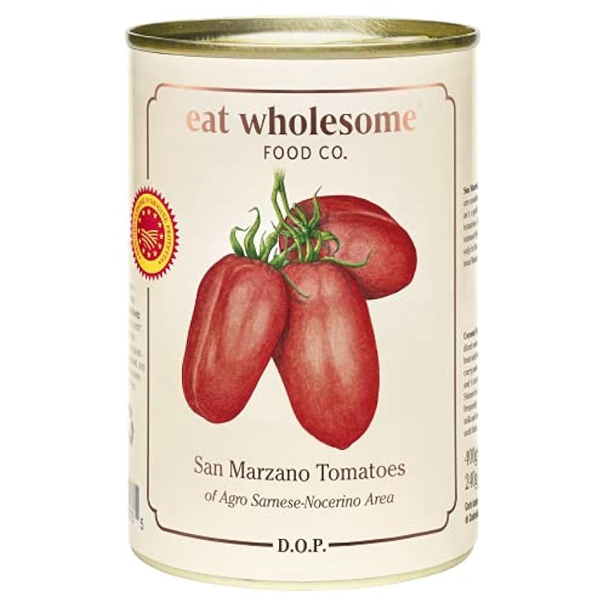 Eat Wholesome Tomates San Marzano D.O.P, 400 g (Lot de 