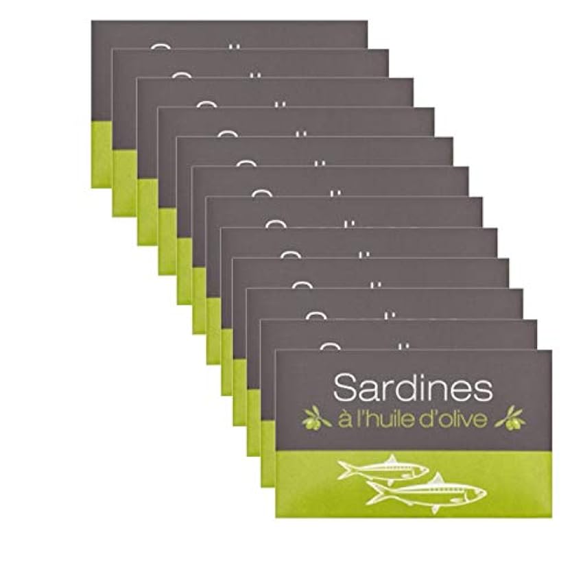 Lot 12x Sardines à l´huile olive - Maroc - conserv