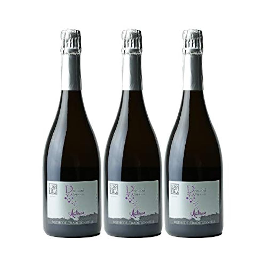 Audace Méthode Traditionnelle - Blanc - Vignoble Drouard - Vin de France - Vin Blanc (3x75cl) Effervescent mioOfntA