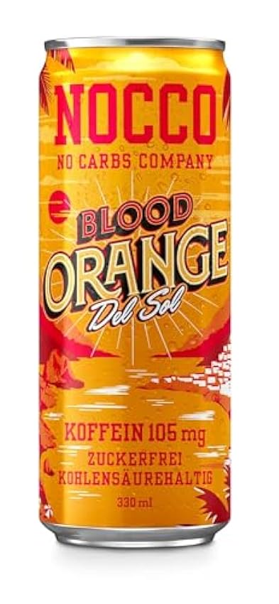 24 doses | BOISSON NOCCO BCAA | Orange Sanguine Del Sol
