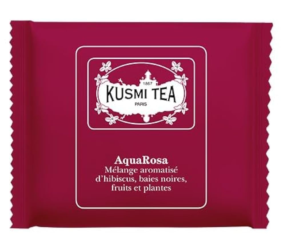 KUSMI TEA - AQUAROSA BIO - Boîte de sachets de thé enveloppés (50) LADtdb4V