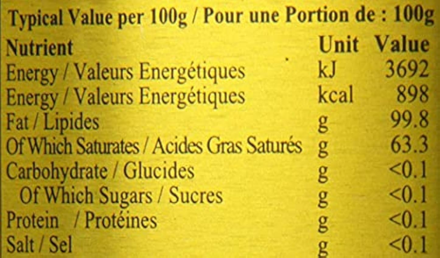 Khanum Beurre Ghee 2 kg - Crémeux - Naturel - Ajoute des arômes aux aliments - Sain et Nutritif - Longue durée de vie MNMIvWfN