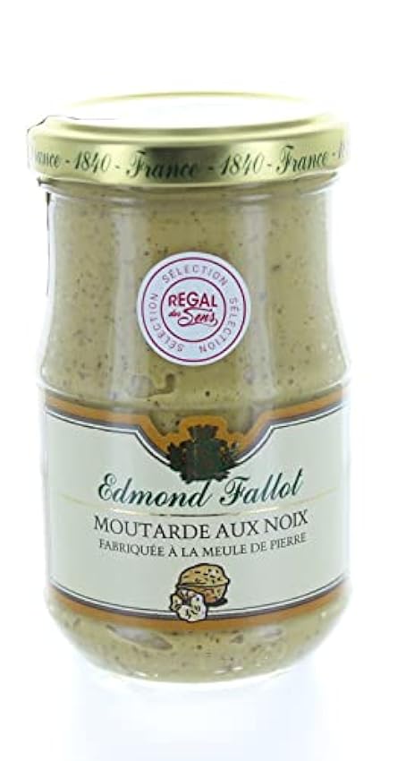 FALLOT 4xPot de moutarde aux noix - Edmond - 4x 210 g l