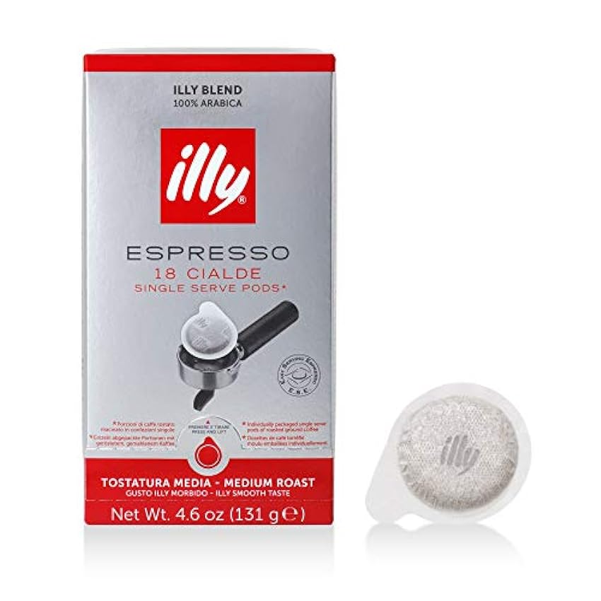 216 Dosettes ESE 44mm - Torréfaction Moyenne - Illy MUb