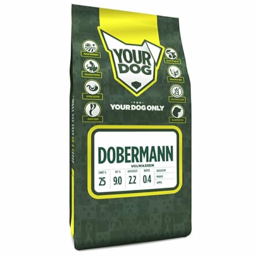 Yourdog Dobermann Volwassen-6 KG opbsV41A