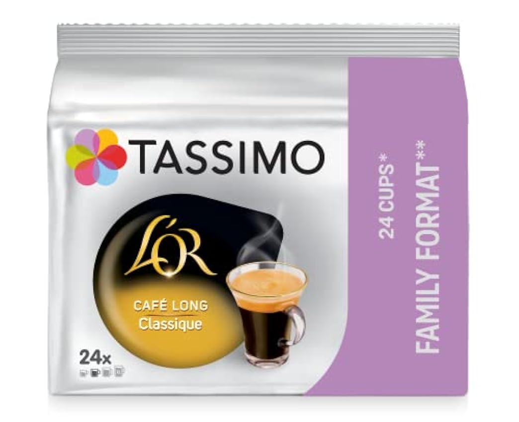 Tassimo Café Dosettes - 120 boissons L´Or Long Classique (lot de 5 x 24 boissons) & Café Dosettes - 120 boissons L´Or Petit Déjeuner (lot de 5 x 24 boissons) LThHSbqm