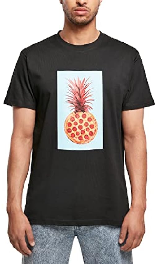 Mister Tee Pizza Pineapple Tee T-Shirt Homme LcqcQBI9