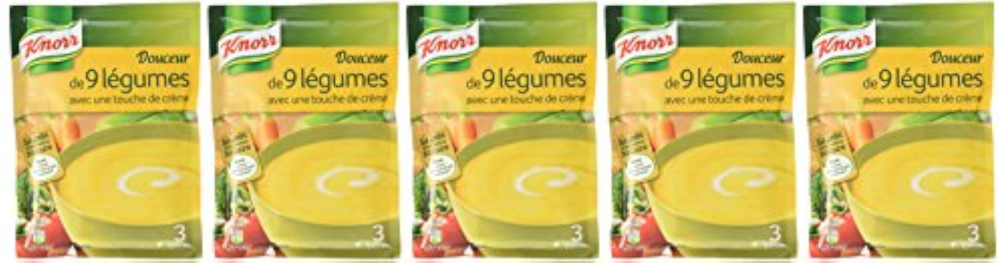 Knorr Douceur de 9 Légumes avec une Touche de Crème pour 3 portions 84 g - Lot de 5 mcGeWuu0