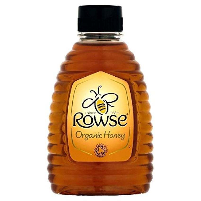 Rowse Organic Honey Effacer Squeezy (340g) - Paquet de 