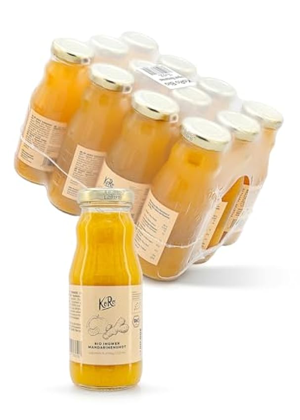KoRo - Shot mandarine-gingembre bio - 12 x 200 ml - Veg