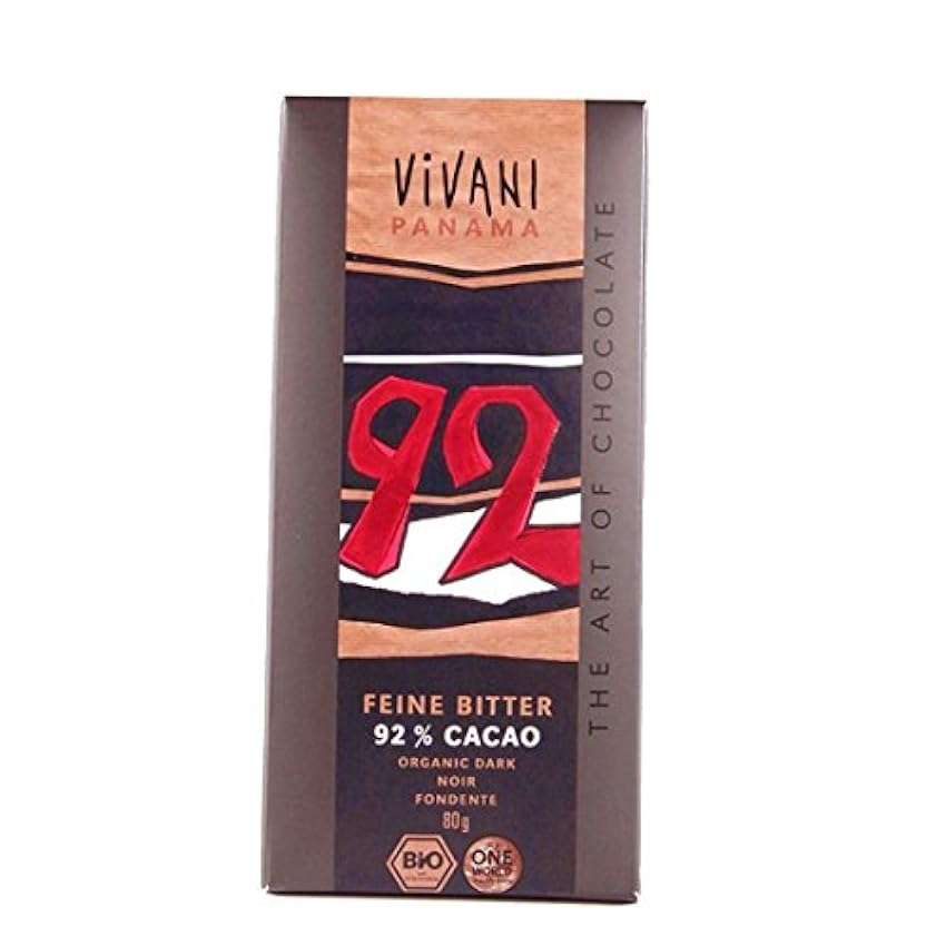 Vivani Organic Chocolate | 92% Dark Choc Panama Estate 