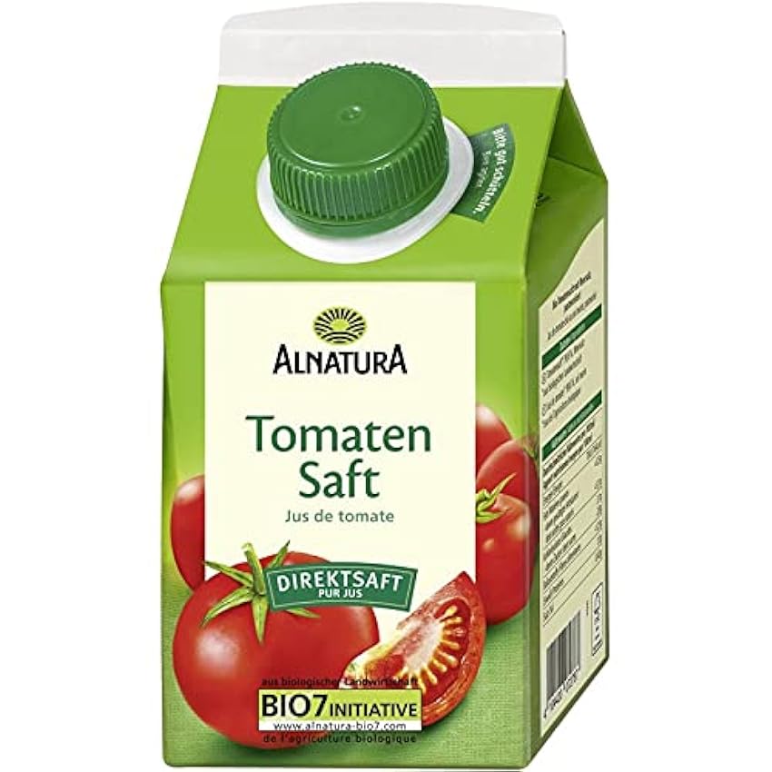 ALNATURA - Jus De Tomate Au Sel Marin 500Ml - Lot De 4 