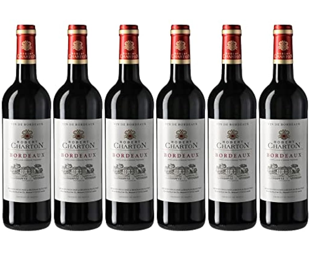 ROBERT CHARTON - Vin Rouge de Bordeaux AOP (6 x 750 ml)