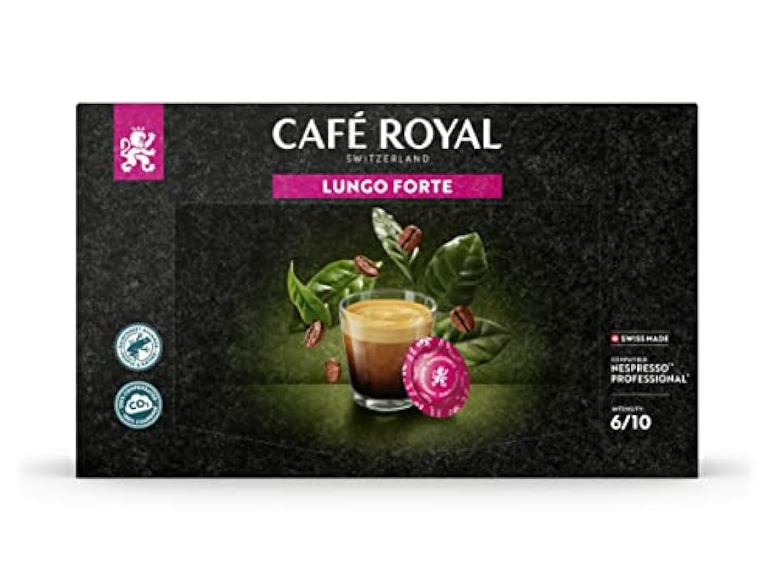 Café Royal Lungo Forte 50 Capsules Nespresso pour Business Nespresso machine a café - Intensité 5/10 & Lungo Bio 50 Capsules Nespresso pour Business Nespresso machine a café - Intensité 3/10 o3yFtG0n
