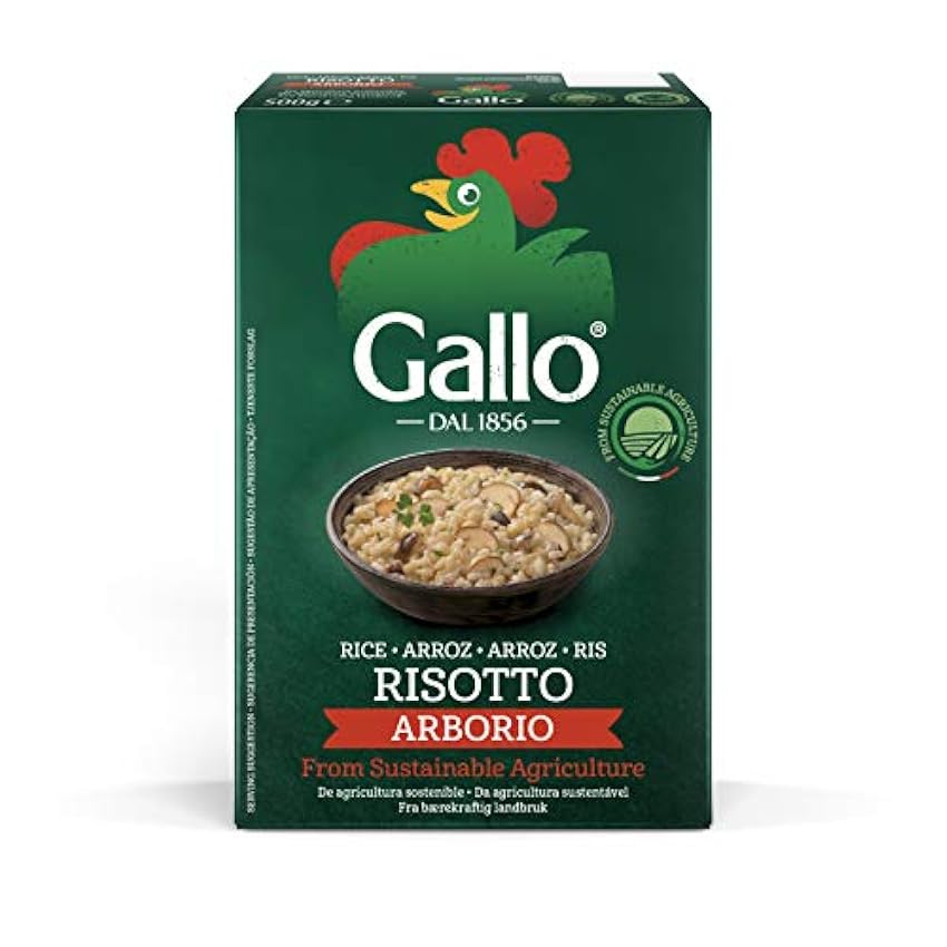 Riso Gallo Arborio Risotto de riz (500g) - Paquet de 6 