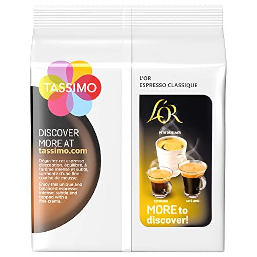 Tassimo LOr Dosettes de café classique Espresso - 10 paquets (160 boissons) lhV7zaCC