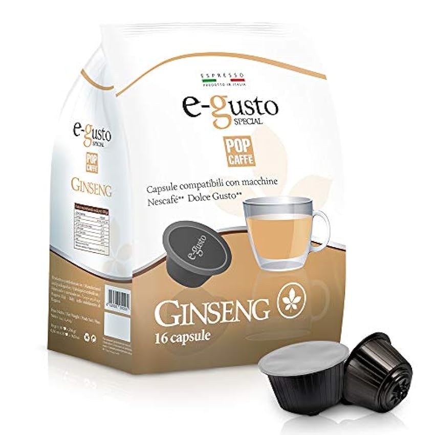 POP CAFFE´ Nescafé Dolce Gusto, compatible 160 capsules Ginseng lOJ3gFTm