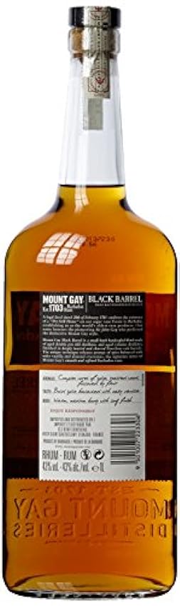 Mount Gay 1703 BLACK BARREL Barbados Rum 43% Vol. 1l in Giftbox mWccDRKd