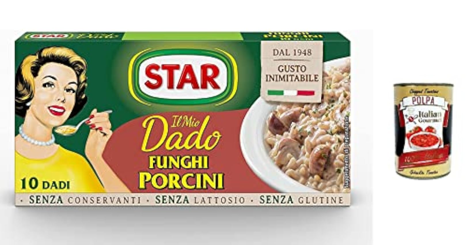 Star Dado Funghi Porcini Brodo Lot de 24 cubes de soupe