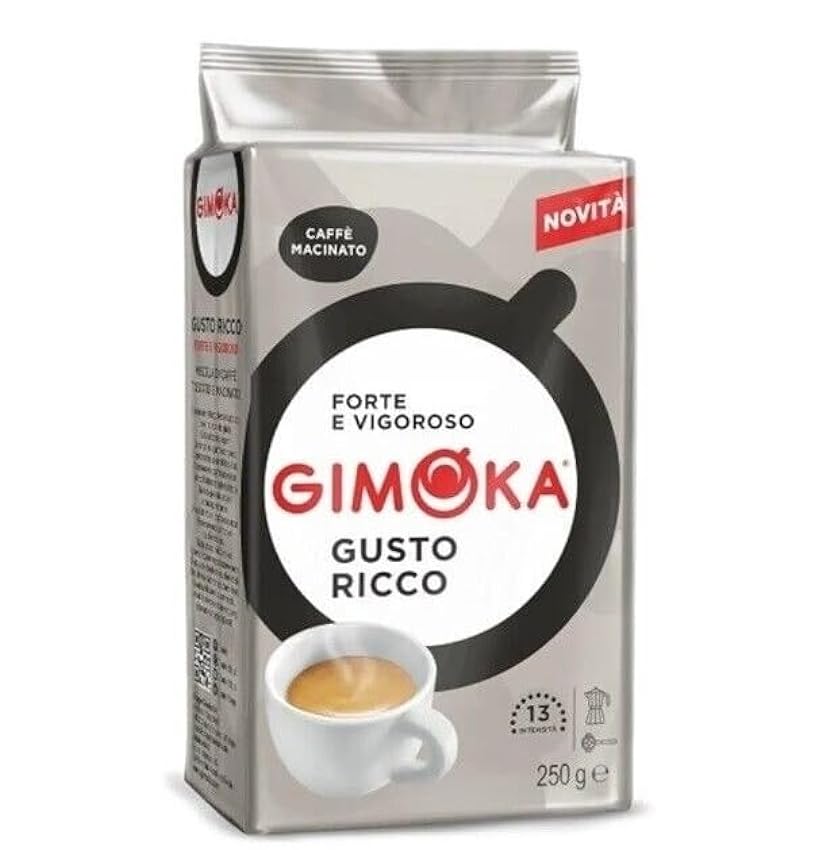 Gimoka Ricco Caffè Macinato, café moulu, 250 g LA94JSf7